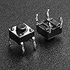 120 قطعة 6 × 6 مم × 5 مم زر ضغط اللمس اللمس المؤقت لـ PCB 4 Pin DIP Black