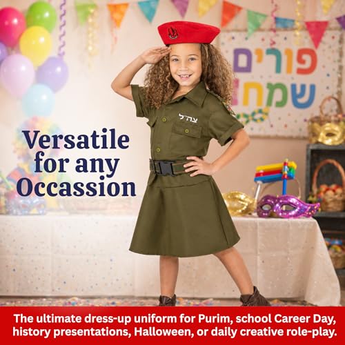 Disfraz Soldado Israelí para Niñas Talla Small miniatura 6