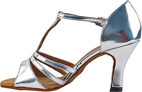 Women's Ballroom Dance Shoes Tango Wedding Salsa Shoes 1683EB Comfortable-Very Fine 2.5"[Bundle of 5]4