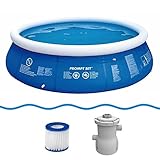 Badespaß pur! Dieser große Garten-Pool ist ein riesiges Planschbecken für Erwachsene, Teenager und Kinder. Am Ende des Sommers kann das Wasser einfach über das Ablaufventil abgelassen werden.
