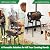 Barrel Charcoal Grill with Side Table and Wheels, Small Charcoal BBQ Grill, Outdoor Barbecue Grills with Thermometer, 270 Sq.In. Cooking Space for Backyard Patio Camping Picnics, Black