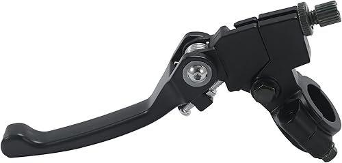 Miniatura 9 de Palanca de freno de embrague de aluminio plegable roja compatible con manillar de 0.866 in 78 pulgadas 110cc 125cc 140cc TTR 125cc SSR Xmotos Apollo