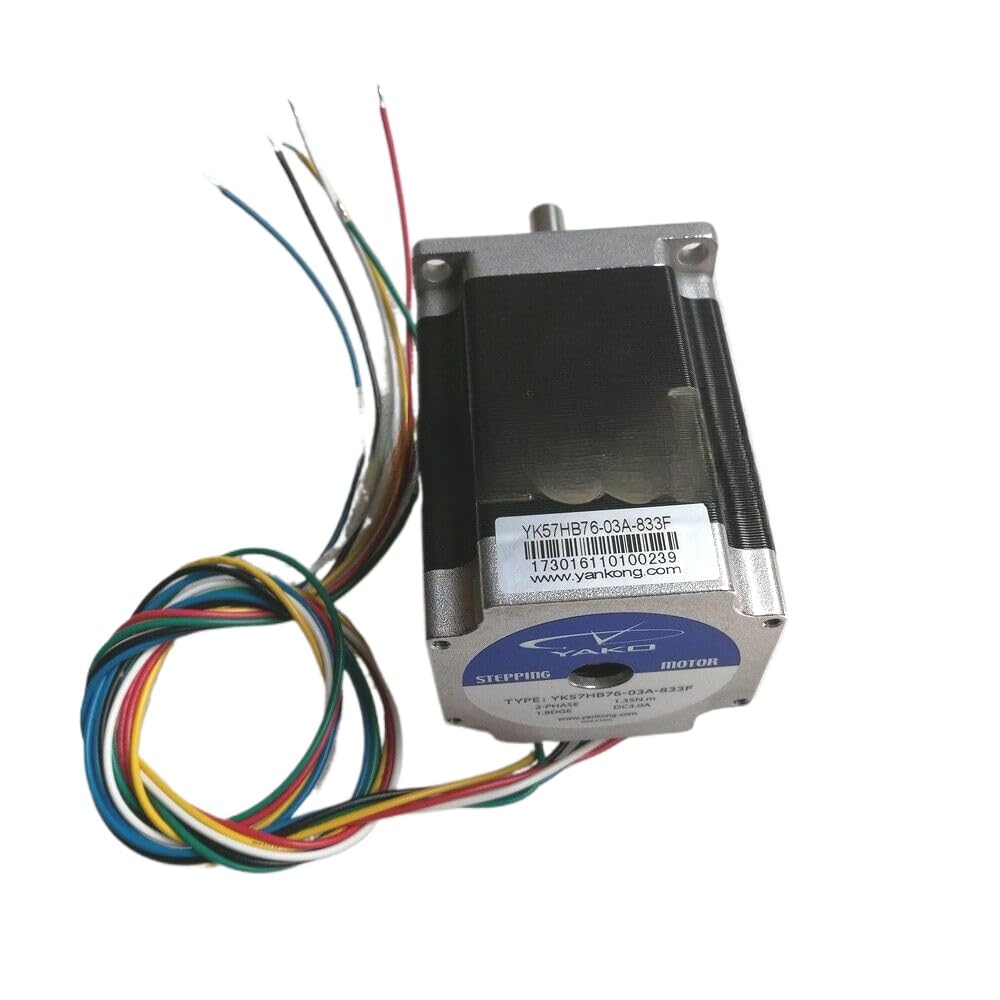 1-Piece new YK57HB76-03A-833F stepper motor 2-phase 1.35N m 1.8DGE DC3.0A 6-pin