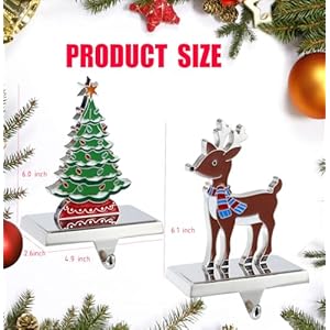 Set of 4 Christmas Stocking Holder for Mantel-Christmas Stocking Hanger for Mantel-Metal Deer Tree Santa Snowman Christmas Stocking Holder for Fireplace Mantle-Heavy Stocking Hooks(2023 New Set) Set of 4 Christmas Stocking Holder for Mantel Christmas Stocking Hanger for Mantel Metal Deer Tree Santa Snowman Christmas Stocking Holder for Fireplace Mantle Heavy Stocking Hooks2023 New Set