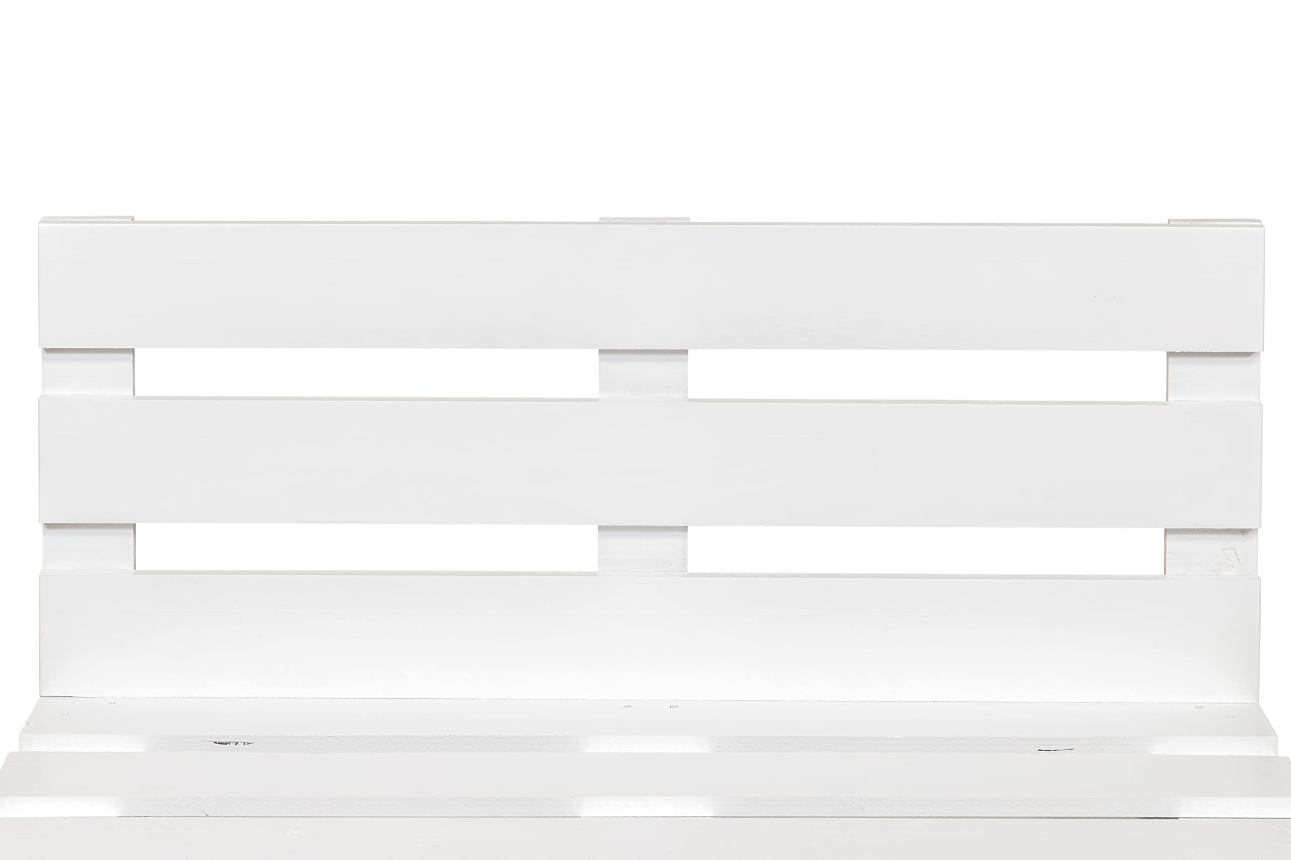 Divano di pallet levigata e piallata – per interni ed esterni poltrona/divano per patio (120 x 60 cm, bianco).