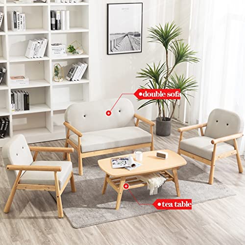 MidCentury nowoczesny fotel z tkaniny z podłokietnikiem i nóżkami z litego drewna w stylu retro fotel do salonu sypialni