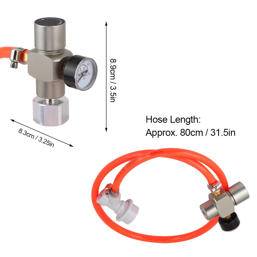 Zestaw ładowarki CO2, MAGT Tr21x4 CO2 mini regulator gazu beg adapter manometr ładowarka zestaw akcesoria sodowe