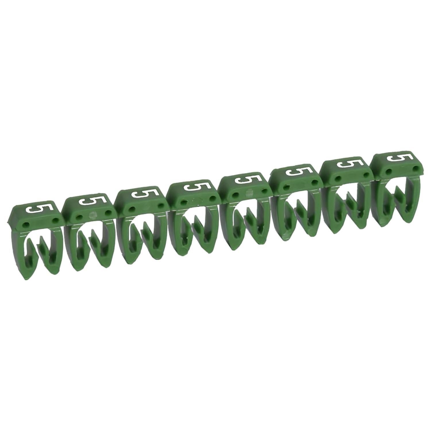 038215 Legrand - Boite De 1200 Repères Cab 3 Pour Fils 0,​5mm² à 1,​5mm² - Marquage Chiffre 5 Vert