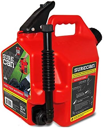 Surecan CRSUR22G1 Gasoline CAN, 2.2 Gallon, Red