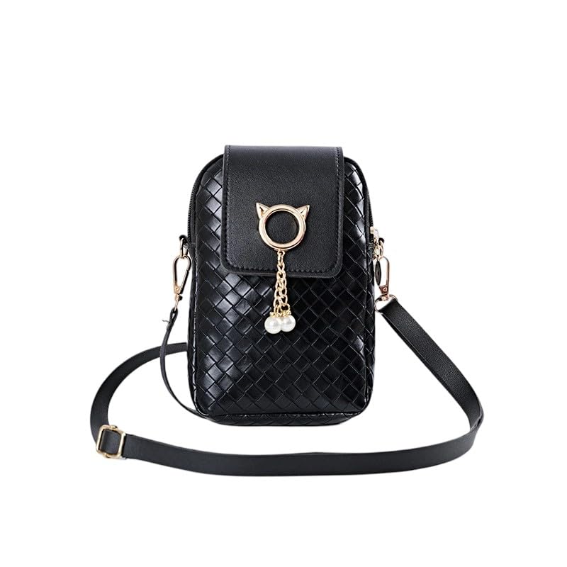 Small Crossbody Cell Phone Bag for Women PU Phone Shoulder Travel Purse Mini Handbag