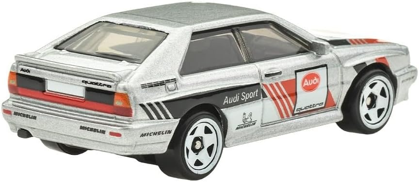 Hot Wheels Silver Series Rally Racers '87 Audi Quattro [Silver] 1/5, 1:64 Scale Diecast Toy Vehicle