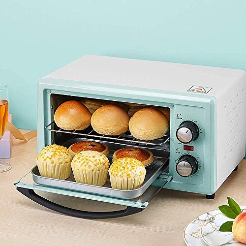 Mini Oven met Grill Rotisserie Elektrische Oven en Kookplaat Pakketten Kookplaten Timing Groot gebied Temperatuurregeling 11L Mini Ovens (Kleur: Roze) happy - Afbeelding 8