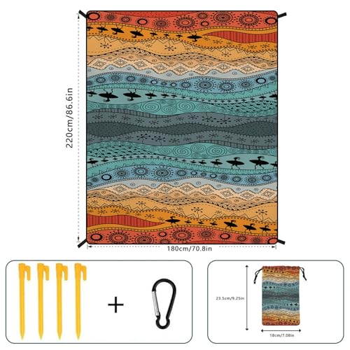 Couverture plage résistante sable eau lavable pliable camping STD-46 - 4