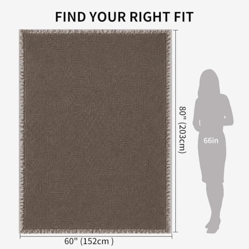 RiverGlow 60x80 in Muslin Blanket for Adults, 6 Layer Gauze Blanket Throw — view 2