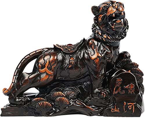 Décorations de voiture et figurines de tigre en résine pour intérieur