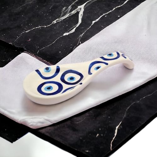 Image of Malaikah Ceramic Spoon Rest Pack of 4 for Home, Kitchen, Dining, Kitchen Decor & Gifting