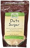 NOW Natural Foods, Date Sugar, Pleasant Sweetener in Baked Goods, Raw and Unprocessed, Certified...