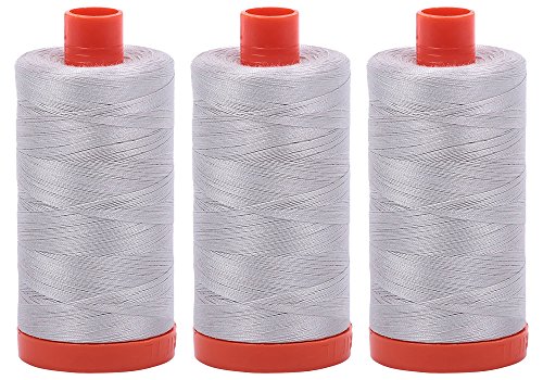 Pack 3 Bobinas Grandes 1422 Yardas Hilo Algodón Aurifil miniatura 1