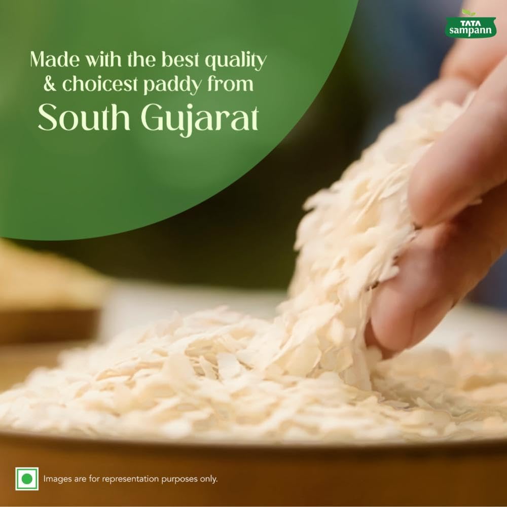 Tata Sampann, High in Fibre Popular Poha(Thick), 500g - Image 3 thumbnail