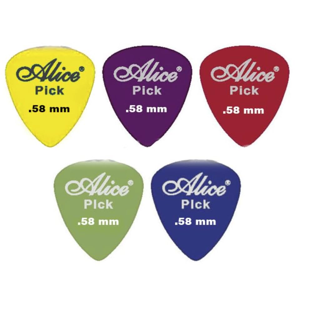 INVENTIKA TECHNOLOGY Alice 5 pcs Guitar Plectrums/Pick Of 0.58mm Thickness.-image-34