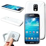 ebestStar   Coque Compatible avec Samsung S5 Mini Galaxy SM G800 G800F G800H Etui Housse Silicone Gel TPU Souple Motif S Line, Blanc [Appareil: 131.1 x 64.8 x 9.1mm, 4.5'']