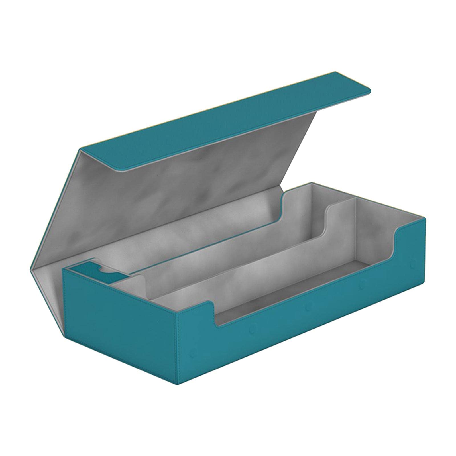 550 etui na karty + przegroda - pudełko na karty kolekcjonerskie 405 x 200 x 90 mm zielony, benzynowy niebieski