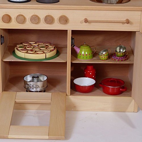 Kinder-Holz-Spielküche Hänsel 2013G - viel Platz - Herd Spüle Backofen Schrank … – Bild 5