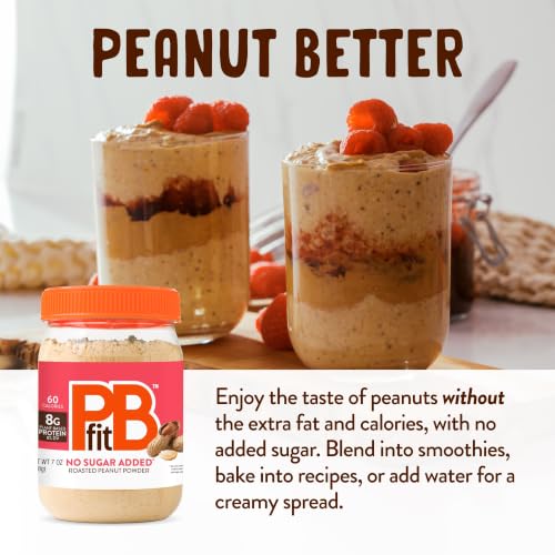 Image of PBfit No Sugar Added Peanut Butter Powder 7 Oz, 8g Protein