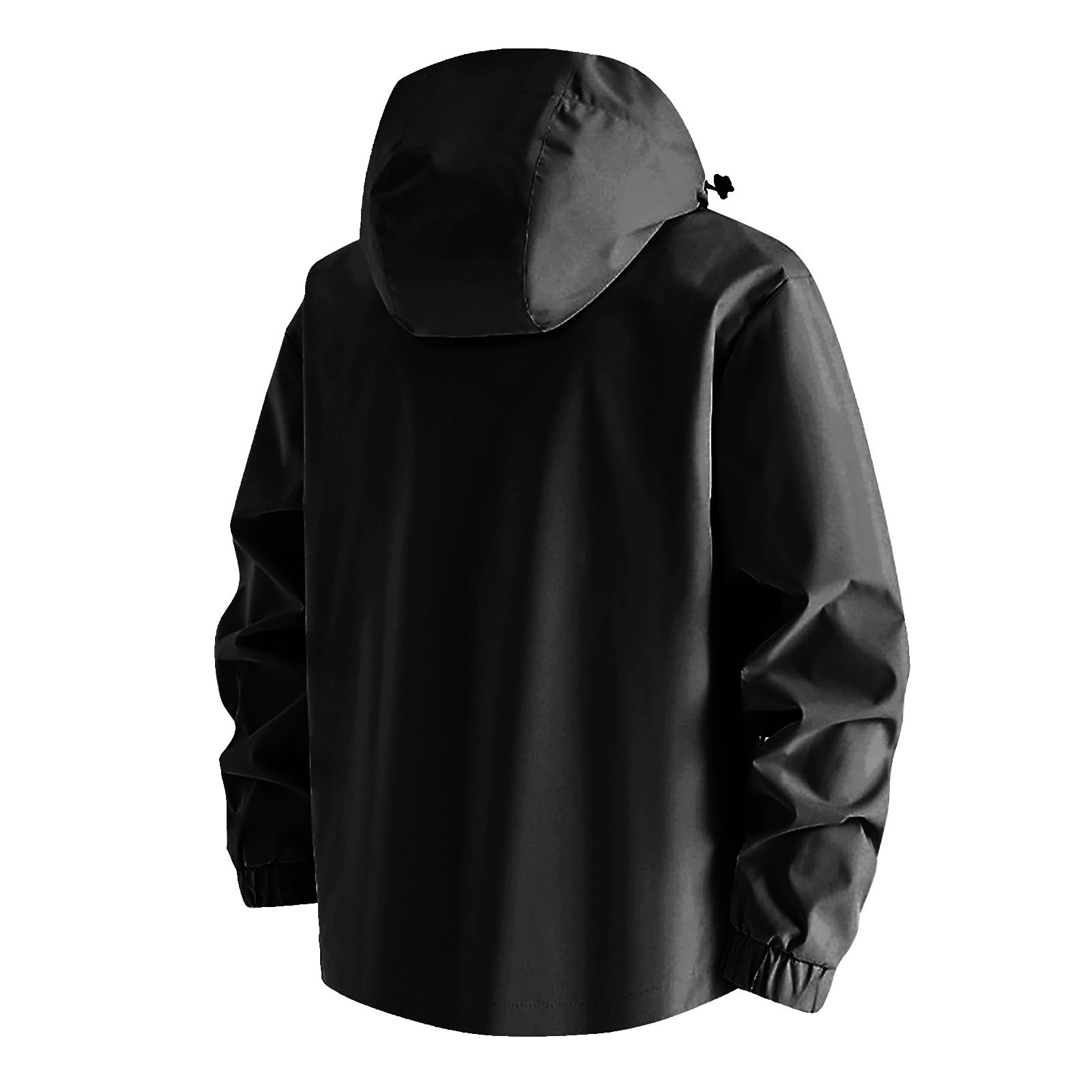 Giacca Antipioggia Da Donna, A Leggera Con Cappuccio, Impermeabile Ripiegabile 100 Grammi 14 Anni Nero Donna Cappuccio Trasparente Completo Antivento E Tascabile Trekking Invernale