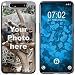 Produktbild PhoneNatic personalisierte Handyhülle für Galaxy A80 in Schwarz Custom Case zum selbst gestalten mit eigenem Foto Bild Text individuell (Galaxy A80, Schwarz)