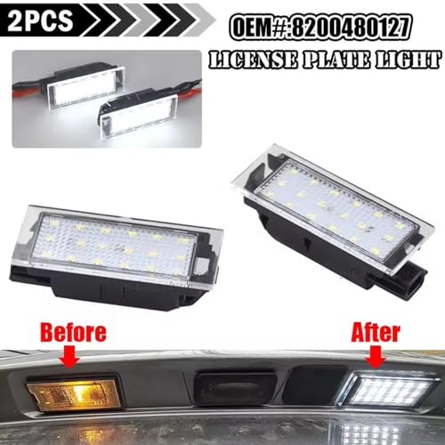Lámpara de matrícula 8200480127 para Renault Megane 2 y Master 3 5