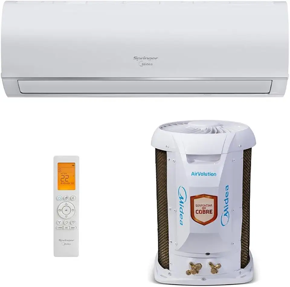 Ar Condicionado Split Hi Wall Springer Midea AirVolution 12000 BTU/h Frio 42AFFCI12S5-220 Volts