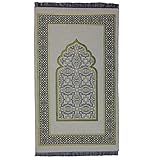 Modefa Turkish Islamic Prayer Mat - Thin Woven Chenille Praying Rug Carpet for Men and Women - Tradi