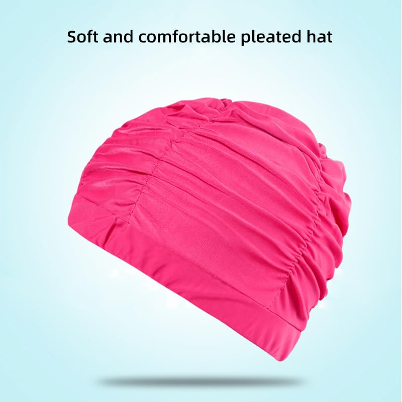 Amazon | Ladruph スイムキャップ 水泳帽 レディース ロングヘア 長い