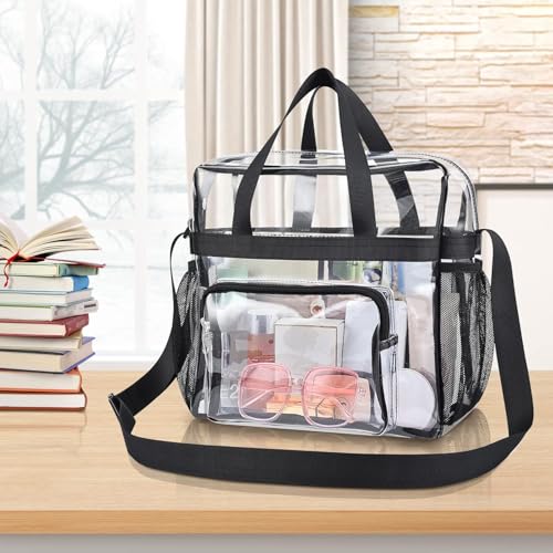 Bolso Tote Transparente para Estadio con Correa de Hombro miniatura 4
