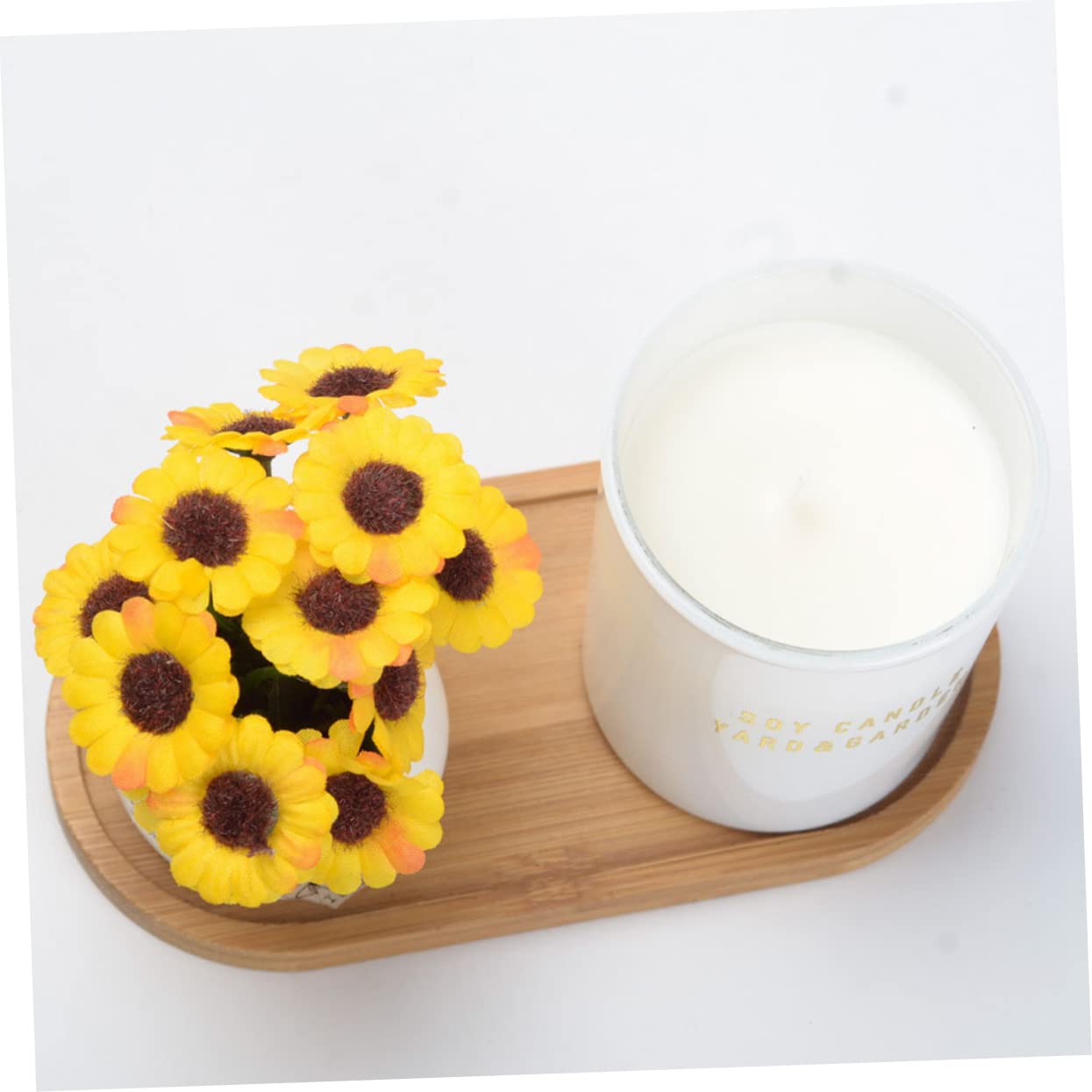DOITOOL 2 Stück Sonnenblumen-Ornament Mini-Blumentöpfe Keramik-Pflanztöpfe Büro-Innendekoration Sonnenblumen-Bonsai-Ornament Künstlicher Blumentopf Seidenpflanzen