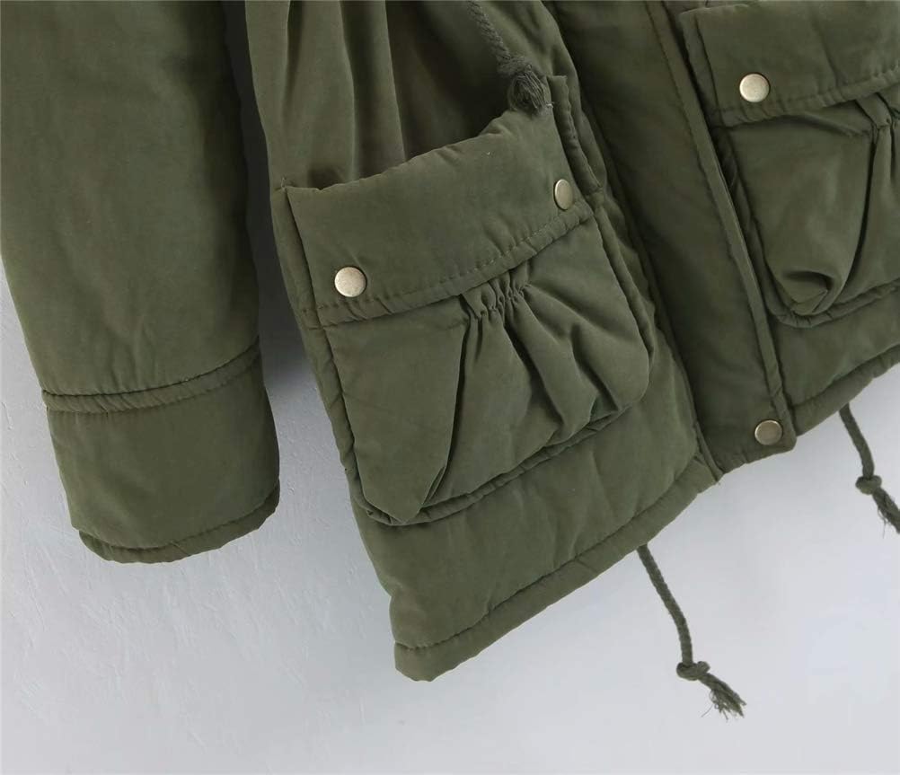 ACE SHOCK Women's Plus Size Winter Coats Faux Fur Lined Quilted Jackets Fashion Winter Parka