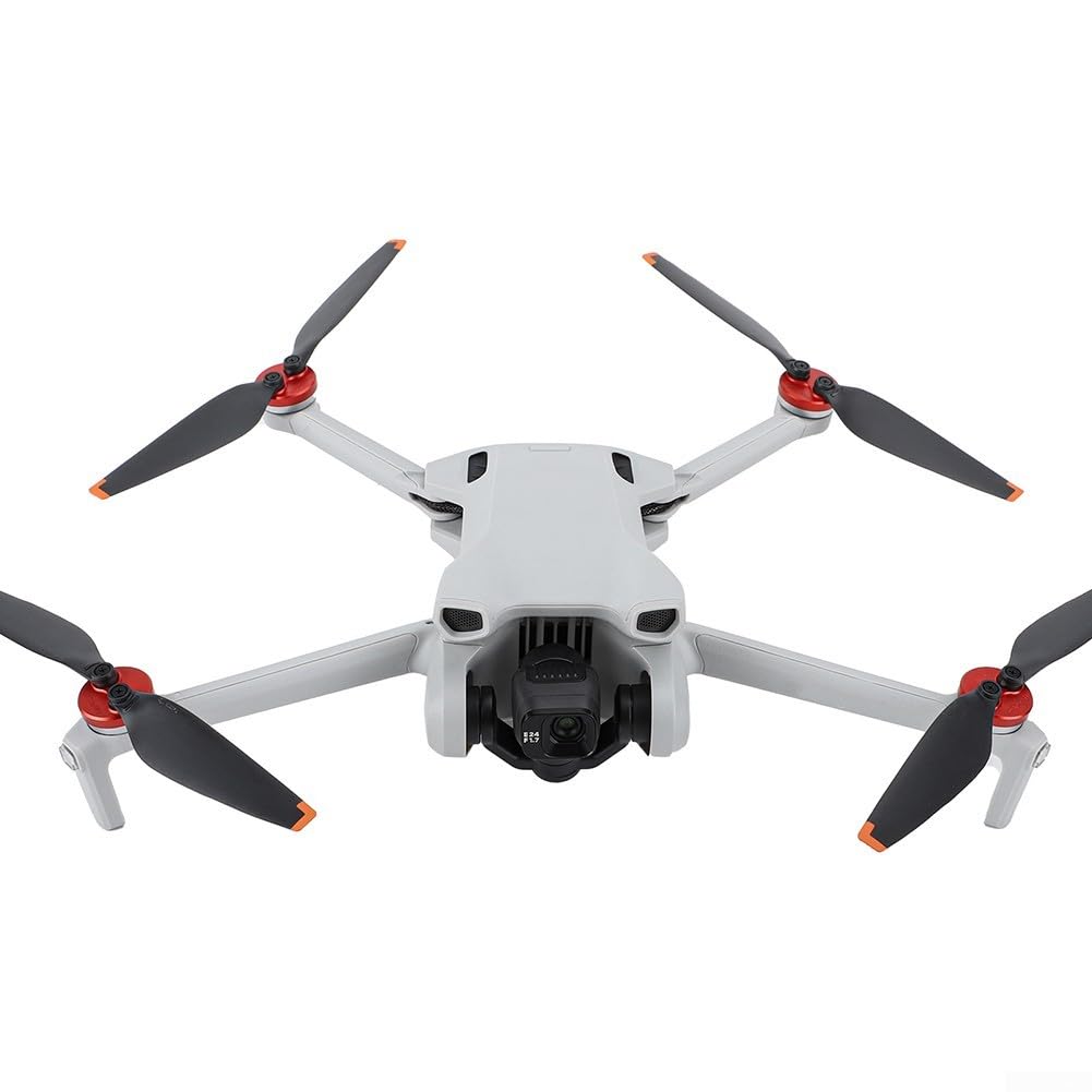 Couvercle de moteur pour DJI Mini 4 Pro, capuchon de protection en alliage d'aluminium compatible avec Mini 3 Pro SE, accessoires de protection anti-pagaie (rouge)