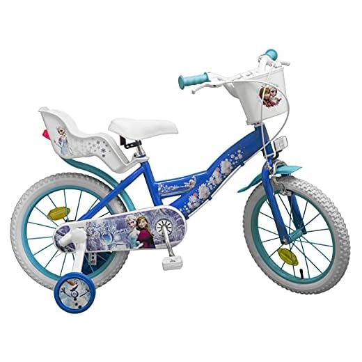 TOIMS Reina de Las Nieves: Bicicleta para niña, Color Azul, tamaño 16 Pulgadas