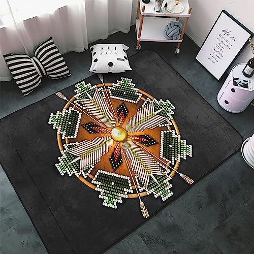 Kurzflor Teppich 3Dkunst Der Amerikanischen Ureinwohner Teppichboden Teppich Fantasiekanal...