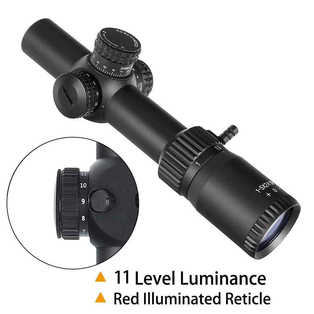 ohhunt®コンパクトライフルスコープ 1-5X LPVO 光学照準器 Amazon.co.jp: ohhunt 1-5x24スコープ 1-5x24照準器 30mm照準器