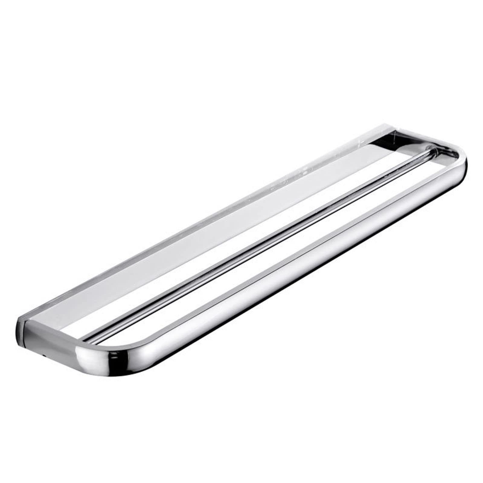 Porte-serviettes double barre 57cm idéal pour organiser la cuisine et le balcon