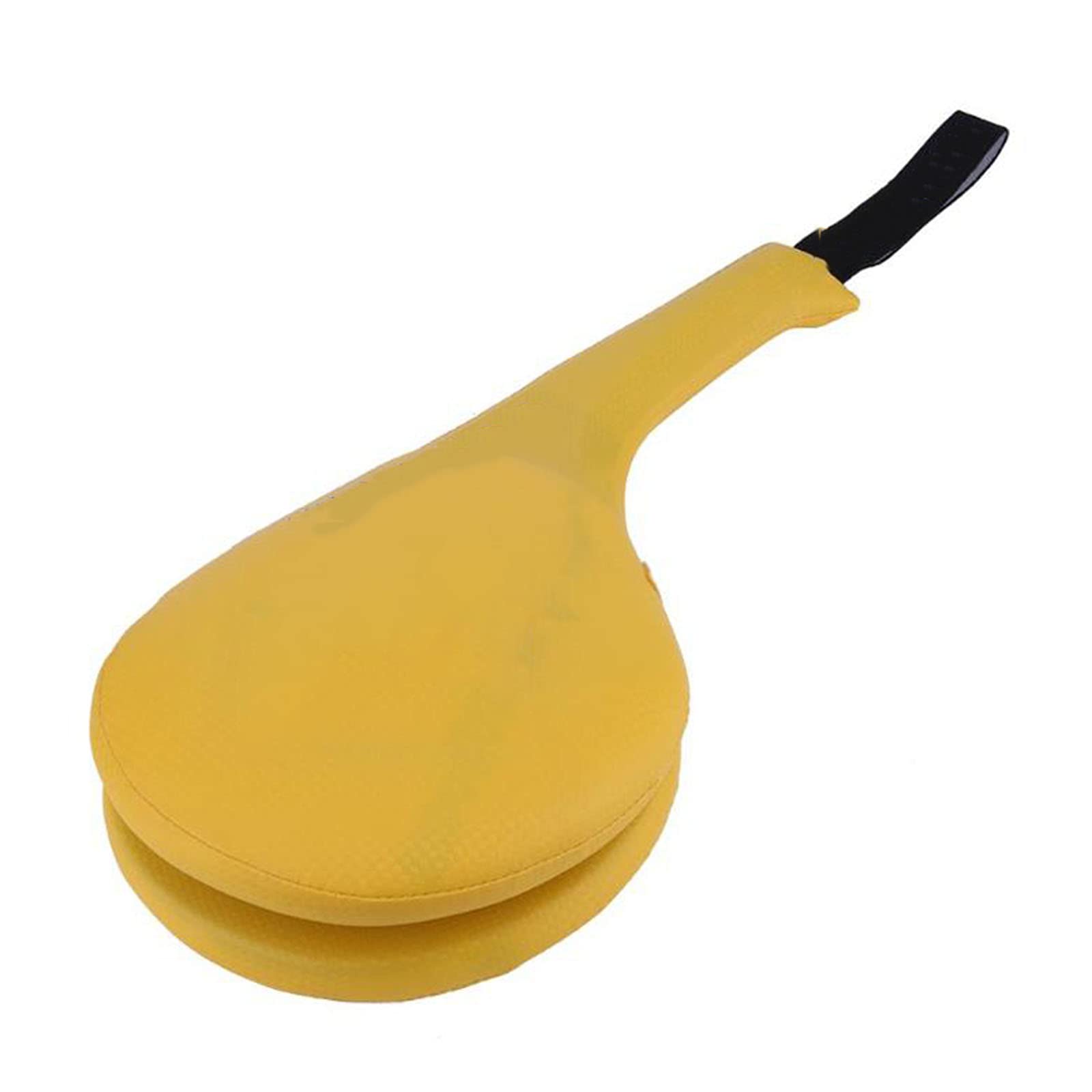 Cible de coup de pied à la main en éponge PU jaune amortissante pour entraînement d'arts martiaux