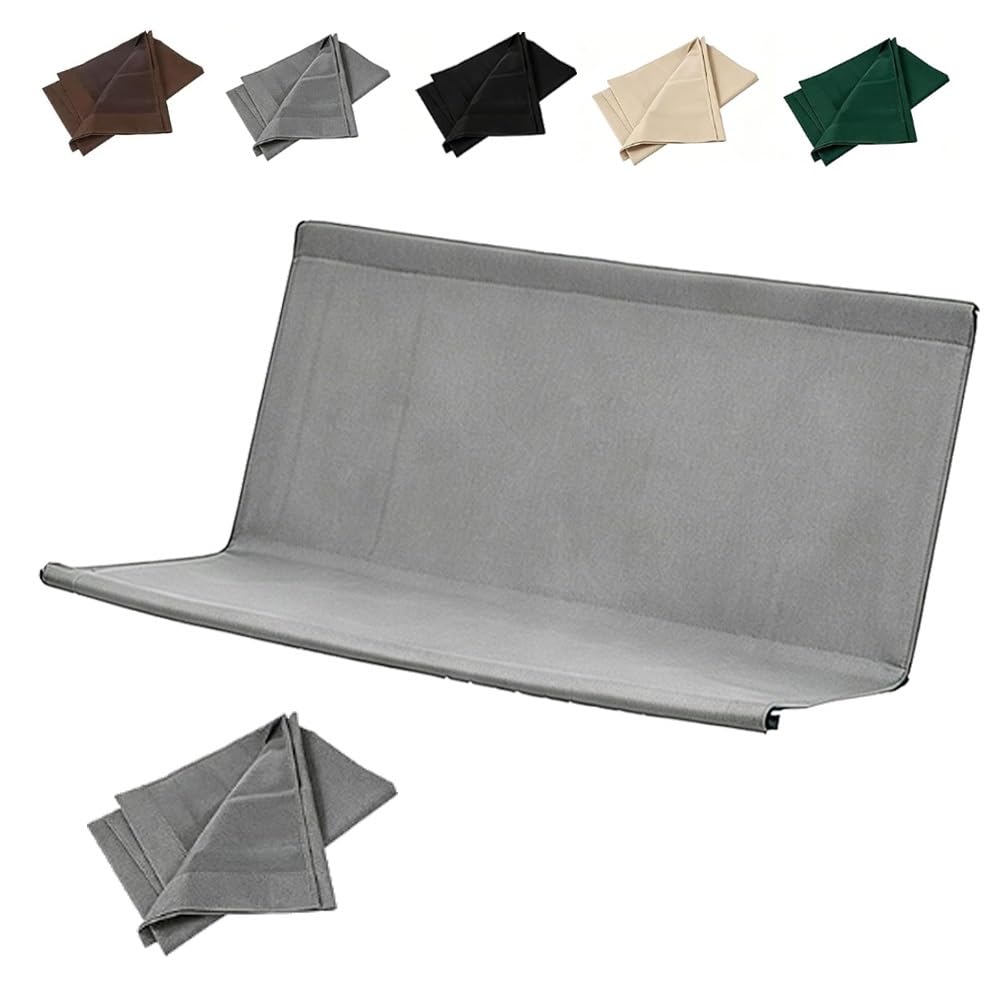 Copriseduta Di Ricambio Per Dondolo 2 3 Posti Tessuto In Oxford 600D Copertura Per Esterni Per Sedia Da Giardino Copertura Per Sedia Da Balcone(Grey,160x58x58cm/63x22.8in)