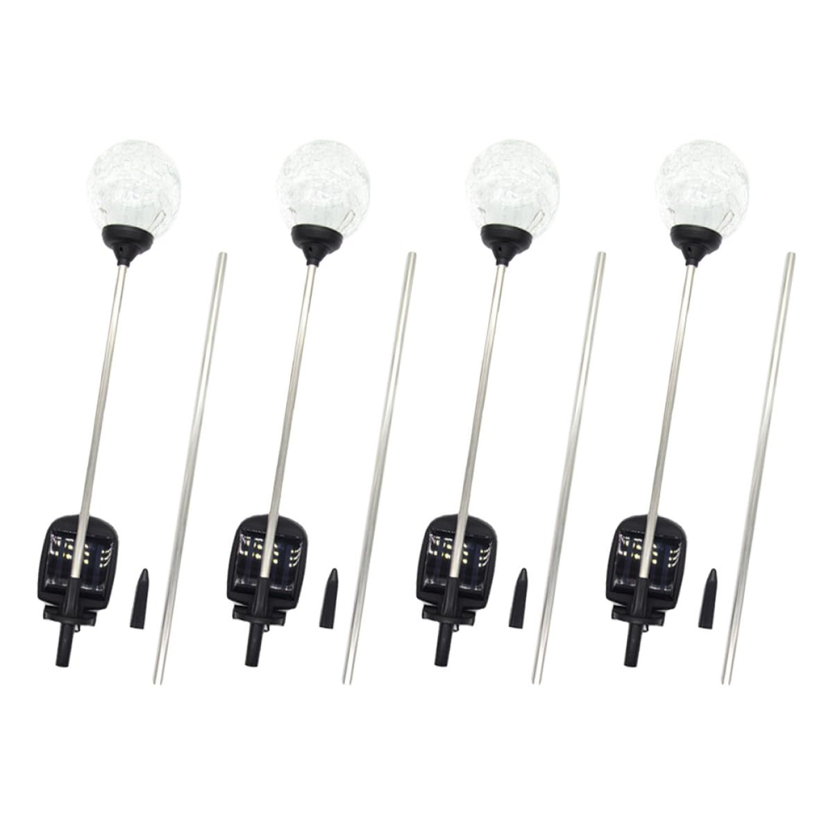 Boule Lumineuse Solaire Extérieure Fête Halloween, Lampe Jardin Verre LED