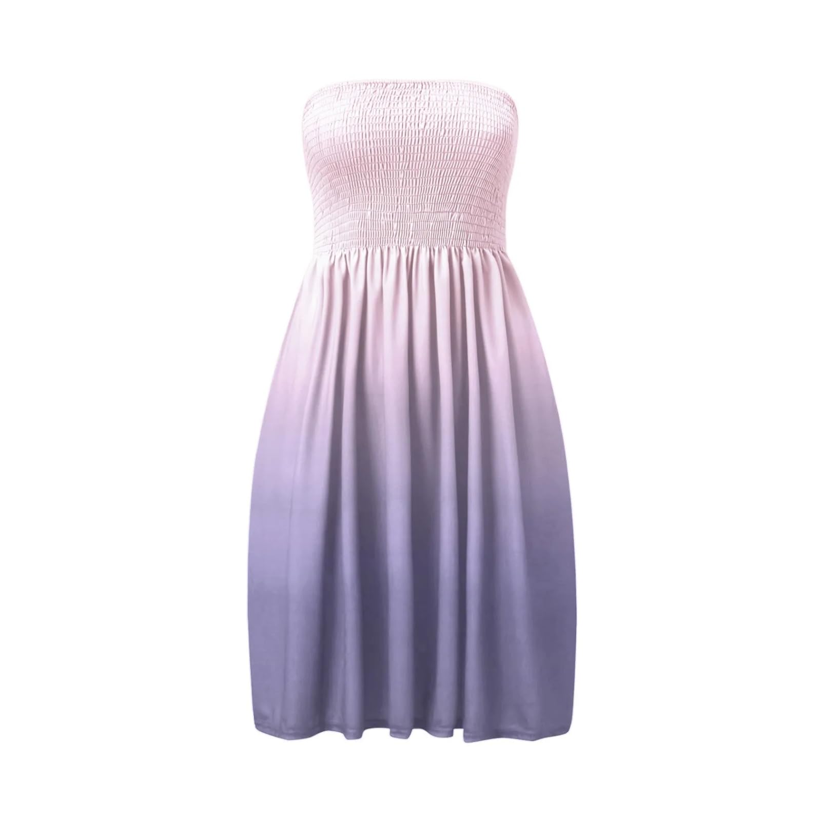 Sukienka damska letnia sukienka bez ramiączek Casual Beach Tube Top Dress Cover Up Bandeau Sundress