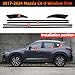dewoshangmao Window Trim Chrome Delete Blackout Overlay Kit Pre-Cut Vinyl Compatible for Mazda CX-5 2017-2024, dewo1621