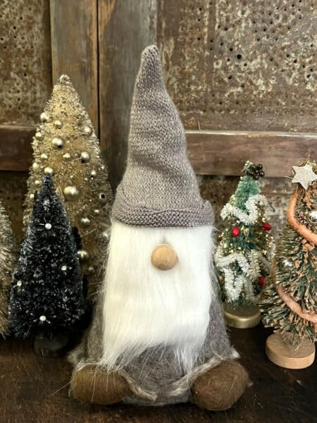 Primitive-Rustic-Country-Silver-Christmas-Gnome-Figure-Doll-Shelf-Sitter-10-for-Holiday-Kitchen-Farhouse-Home-Decor Primitive Rustic Country Silver Christmas Gnome Figure Doll Shelf Sitter 10 for Holiday Kitchen Farhouse Home Decor
