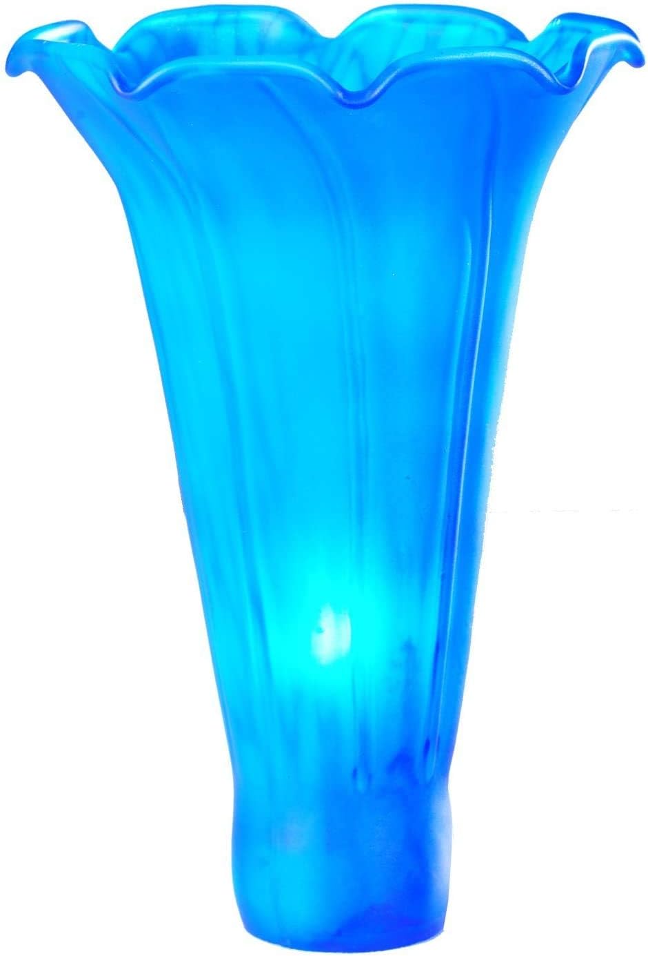 Tulip Glass Lamp Shades Lily Lamp Replacement Shades Tiffany Style Flower Lampshade Replacement for Table Lamps Floor Lamp-1.5" Fitter X 4.5" Wide X 6" High
