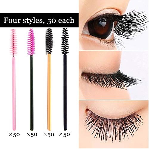 Set di 200 pennelli usa e getta per mascara, per